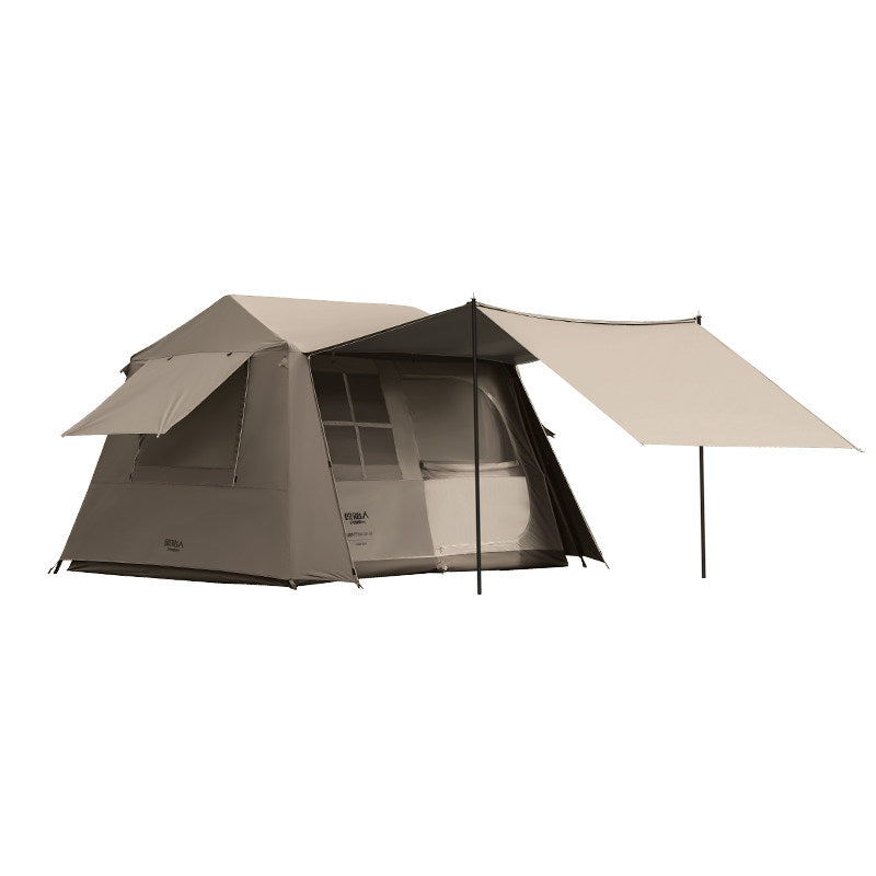 The "Sanctuary" Instant Cabin Tent | Blackout Tech & Extended Awning