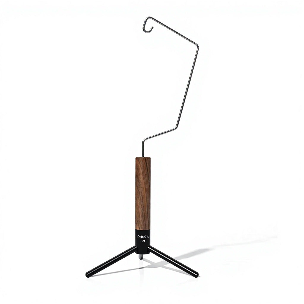 The "Lumina" Walnut Desktop Lantern Stand | Premium Glamping Aesthetic