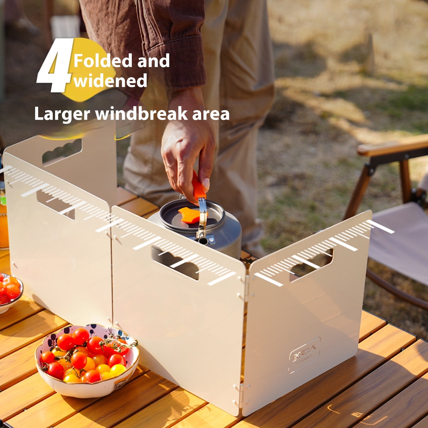 The "AeroShield" Premium Carbon Steel Stove Windshield | Heavy-Duty