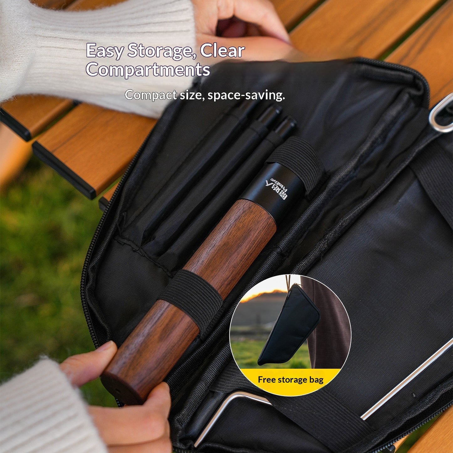 The "Lumina" Walnut Desktop Lantern Stand | Premium Glamping Aesthetic