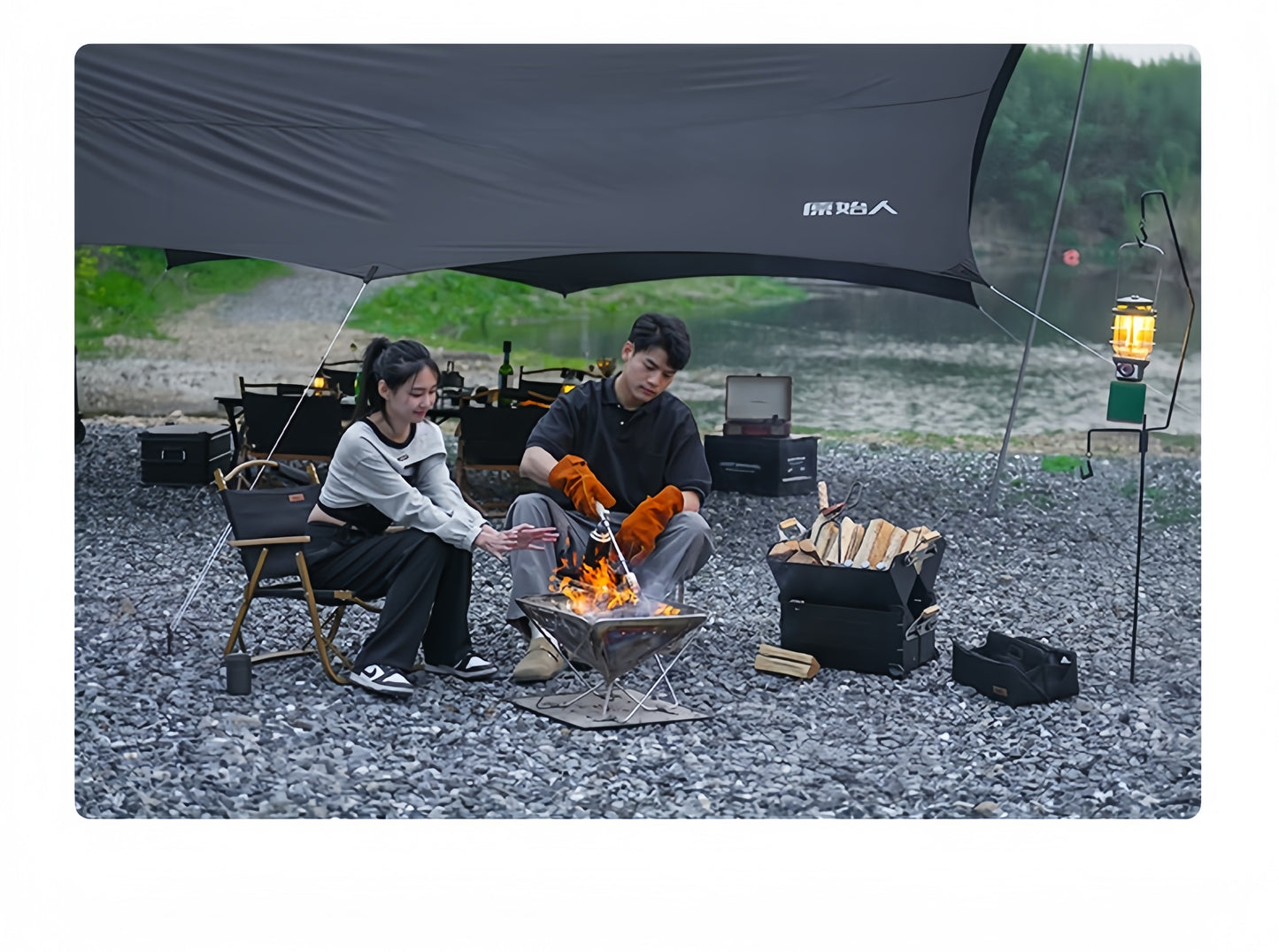 The "Inferno" Extended Campfire Blowtorch | Solid Walnut Handle & Adapter Kit