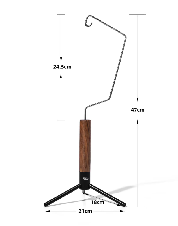 The "Lumina" Walnut Desktop Lantern Stand | Premium Glamping Aesthetic