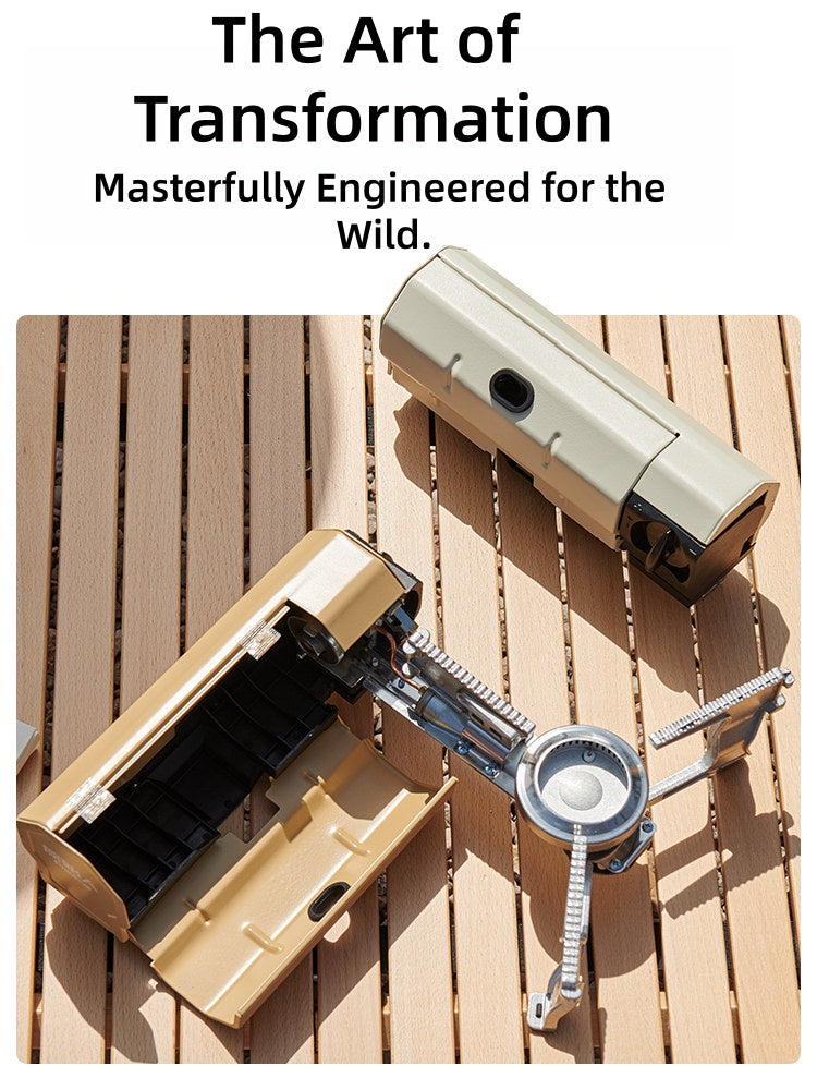 The "Nomad" Transforming Cassette Stove | 2600W Ultra-Compact Design