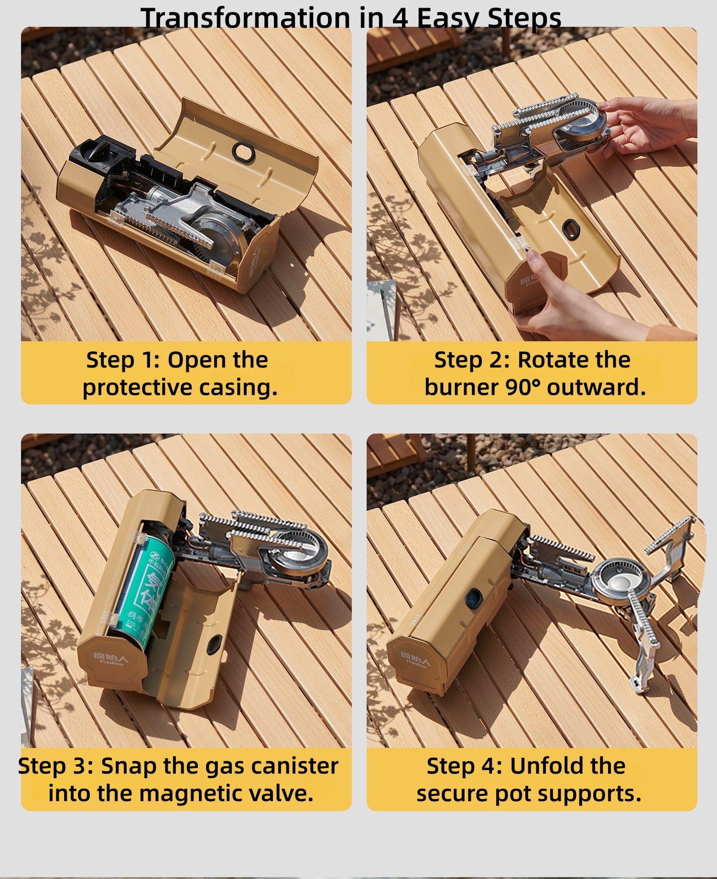 The "Nomad" Transforming Cassette Stove | 2600W Ultra-Compact Design