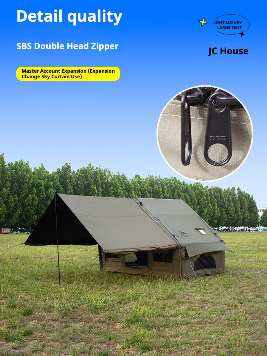 Premium Inflatable Glamping Cabin Tent & Setup Package (Size S)