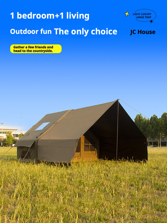 Premium Inflatable Glamping Cabin Tent & Setup Package (Size S)