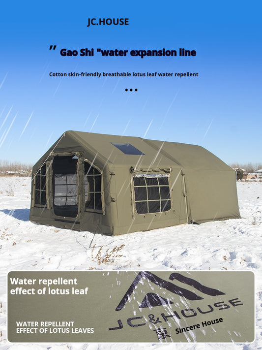 Premium Inflatable Cabin Tent & Family Explorer Package (Size M)