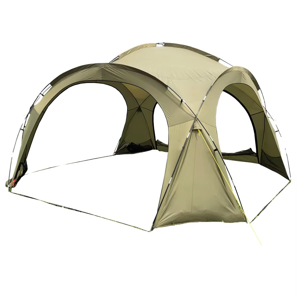 Primitive Canopy Four Season Single Layer Tent Outdoor Rainproof Overnight Camping Full Sunscreen Awning Oxford Fabric