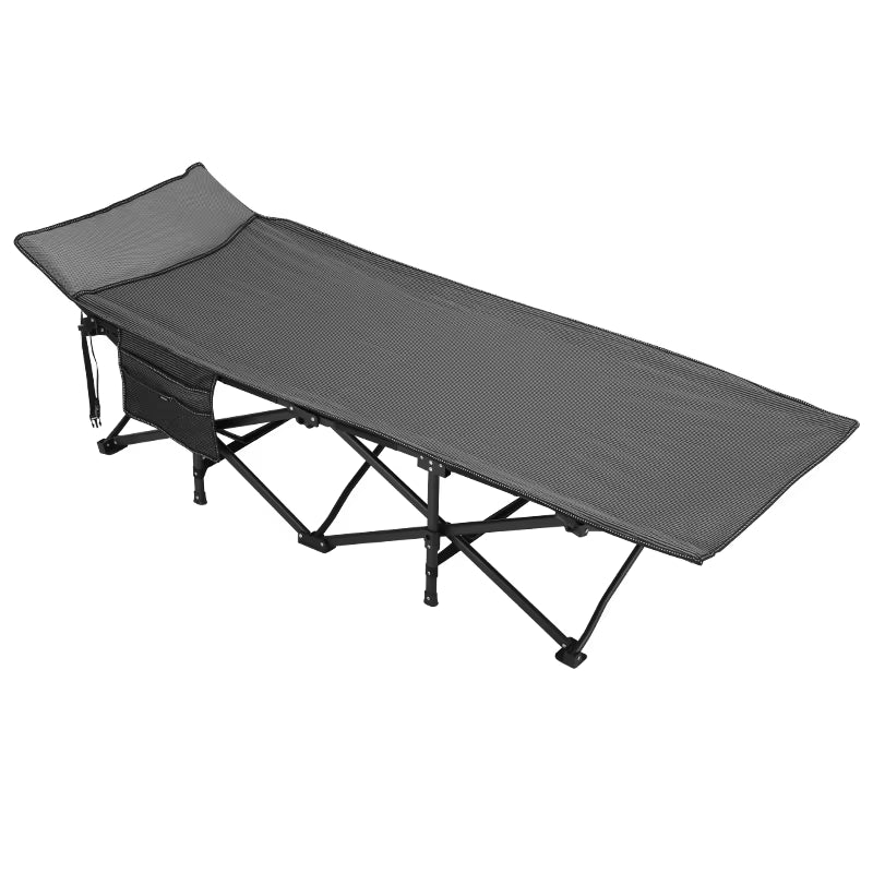 The Primitive Modern Steel Outdoor Extendable Portable Foldable Camping Office Hospital Use Bed