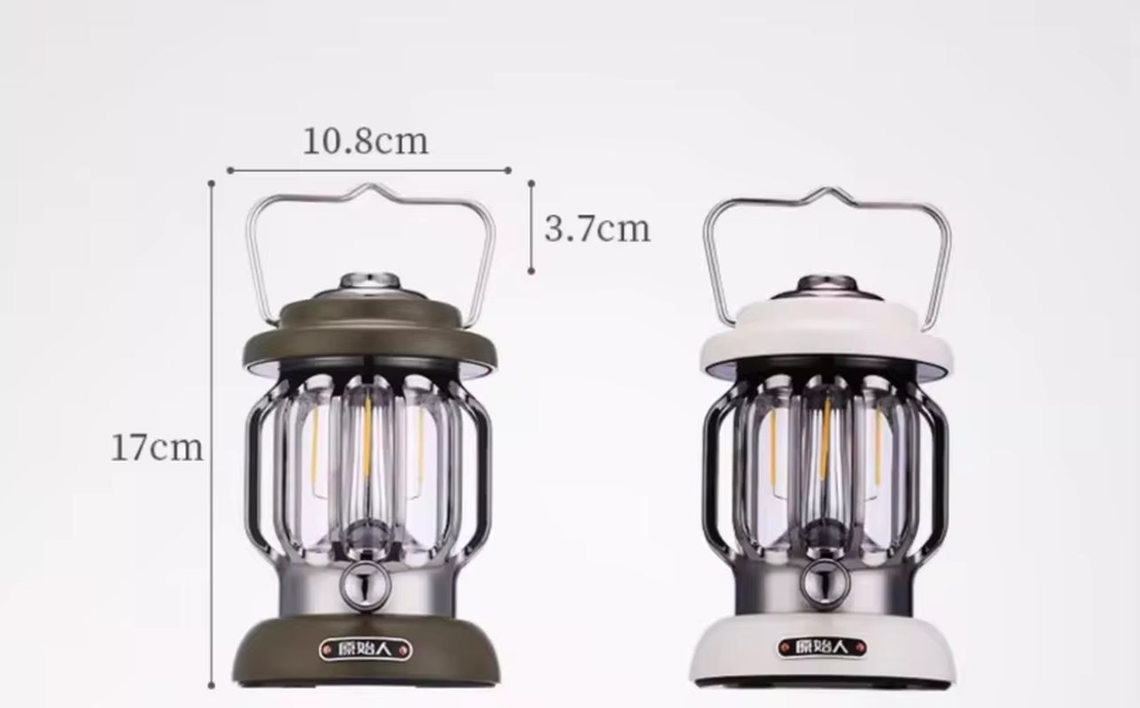 Primitive Modern Outdoor Camping Lamp LED Waterproof Rechargeable Mountain Climbing Long Endurance Hanging Lighting
