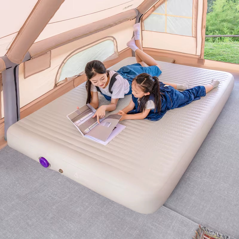 Portable Foldable High-End Inflatable Mattress Cushion Automatic Air Bed Tent Home Outdoor Camping Silk Cloud