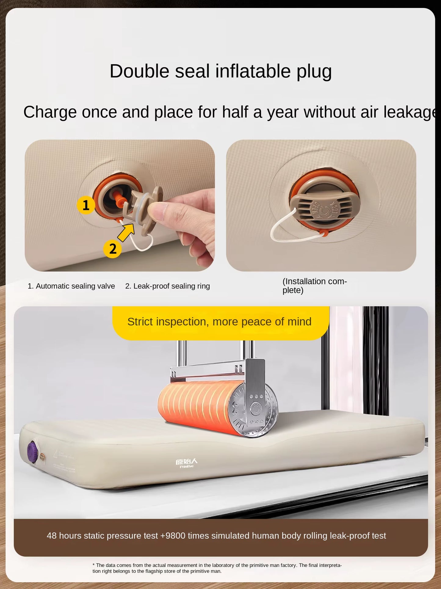 Portable Foldable High-End Inflatable Mattress Cushion Automatic Air Bed Tent Home Outdoor Camping Silk Cloud
