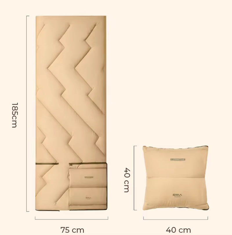 Comfortable Breathable Primitive Pillow Sleeping Bag Adult Outdoor Thickened Winter Camping Car Portable Four Seasons Universal