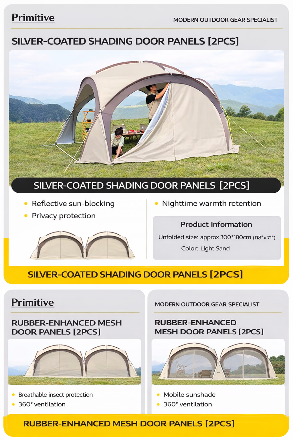 Pro-Level Dome Tent Accessory Suite | Modular Outdoor Living System