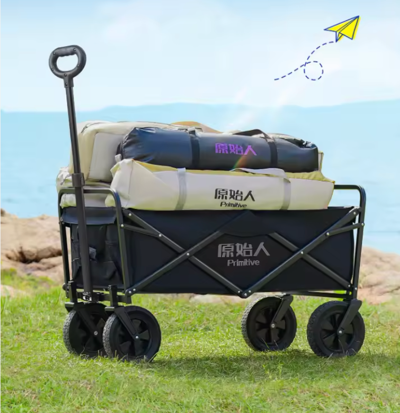 The Primitive Heavy-Duty Folding Camp Wagon (With Drop-Tailboard)