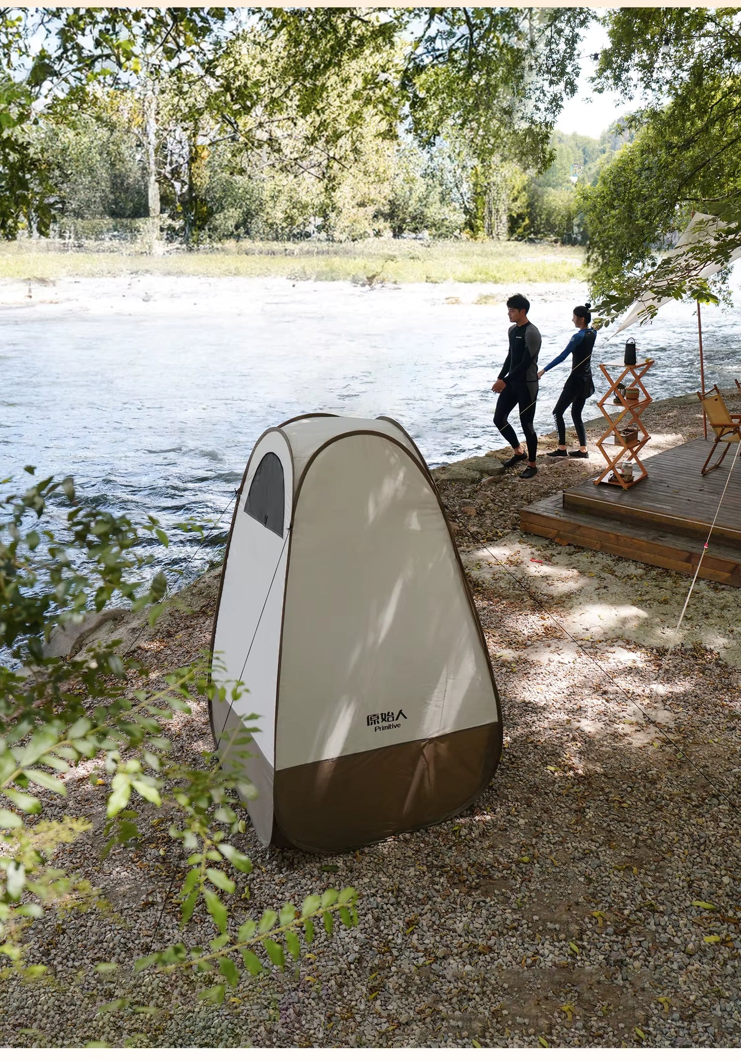 Outdoor One Bedroom Four-Season Toilet Bath Tent Portable Oxford Fabric Swimming One-Person Camping Shower Changing Clothes