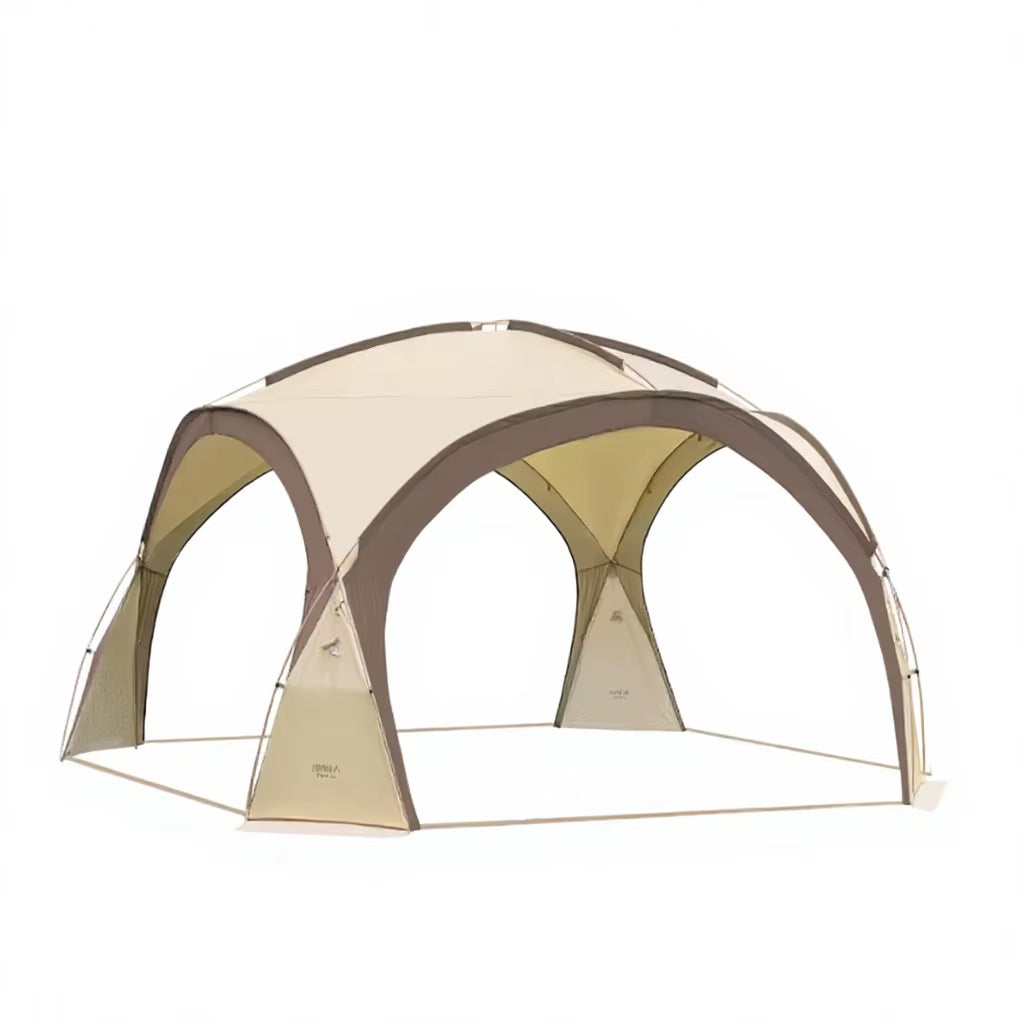Primitive Canopy Four Season Single Layer Tent Outdoor Rainproof Overnight Camping Full Sunscreen Awning Oxford Fabric