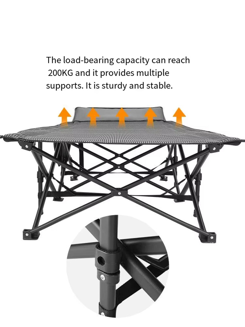 The Primitive Modern Steel Outdoor Extendable Portable Foldable Camping Office Hospital Use Bed
