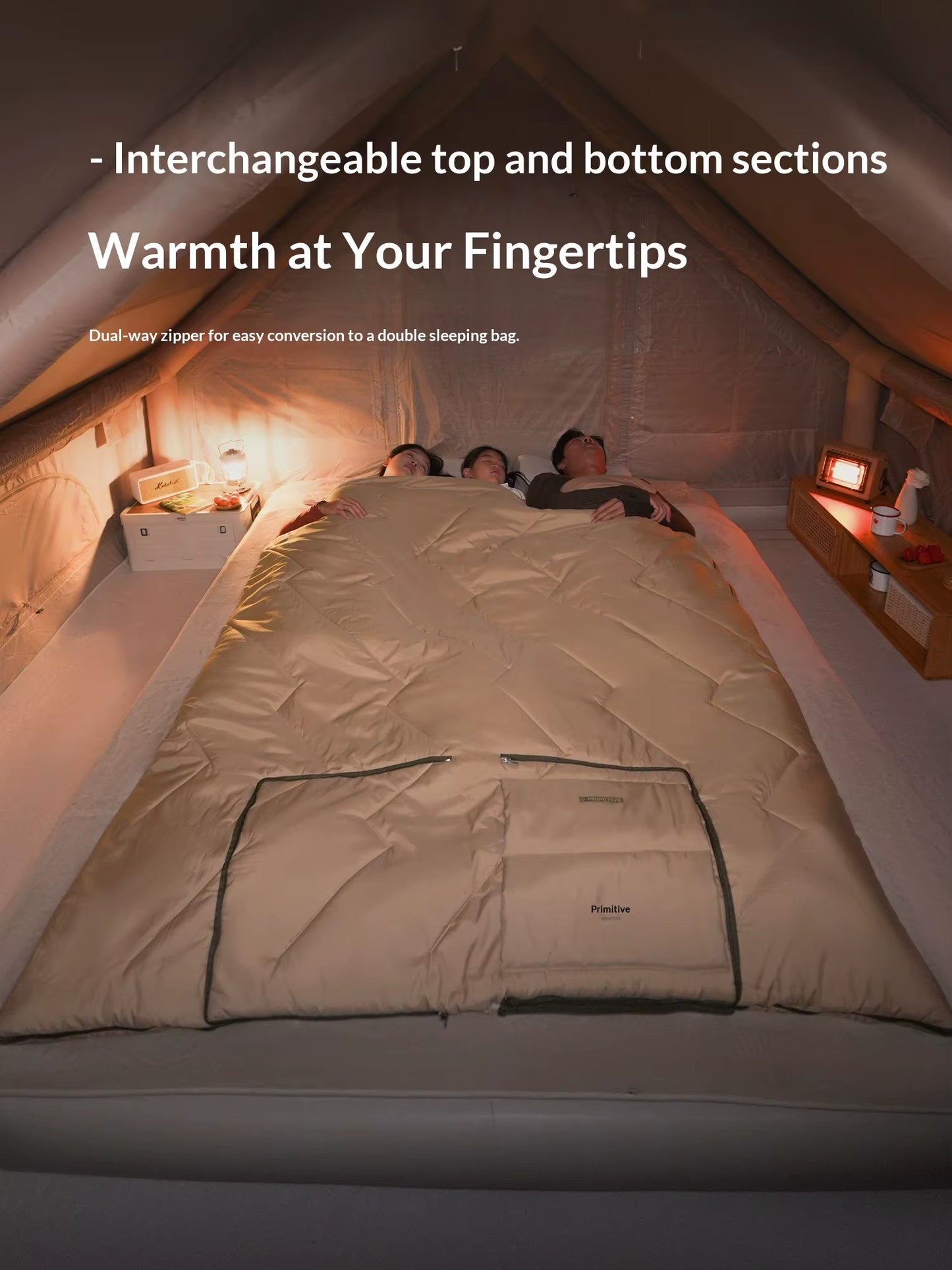 Comfortable Breathable Primitive Pillow Sleeping Bag Adult Outdoor Thickened Winter Camping Car Portable Four Seasons Universal