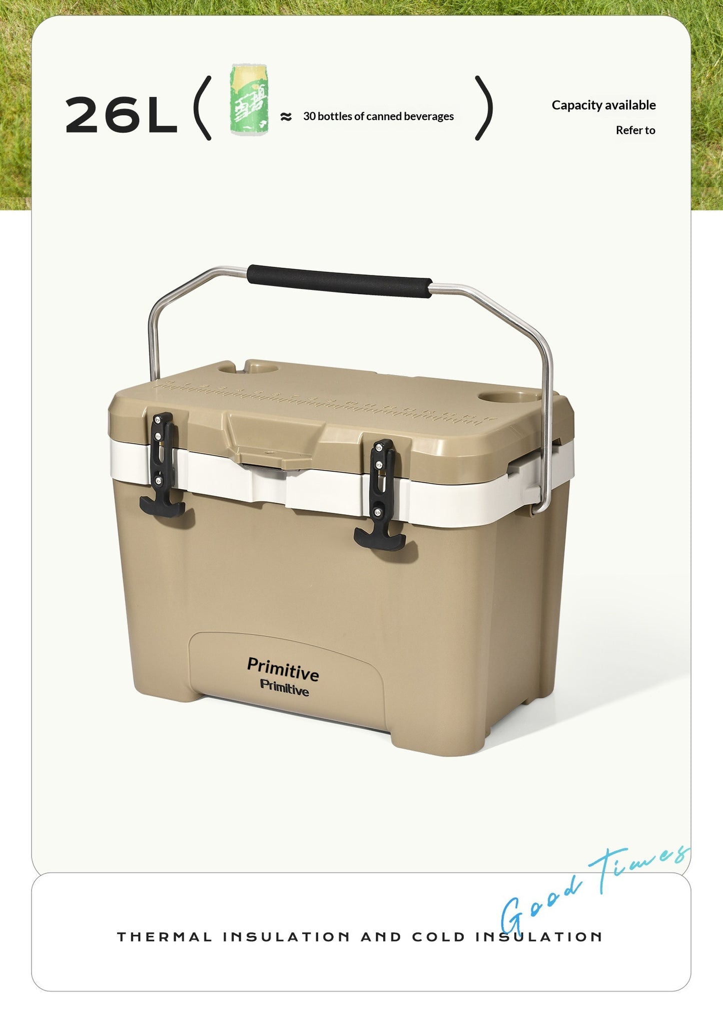 The "Mammoth" 26L Heavy-Duty Hard Cooler | 72-Hour Ice Retention