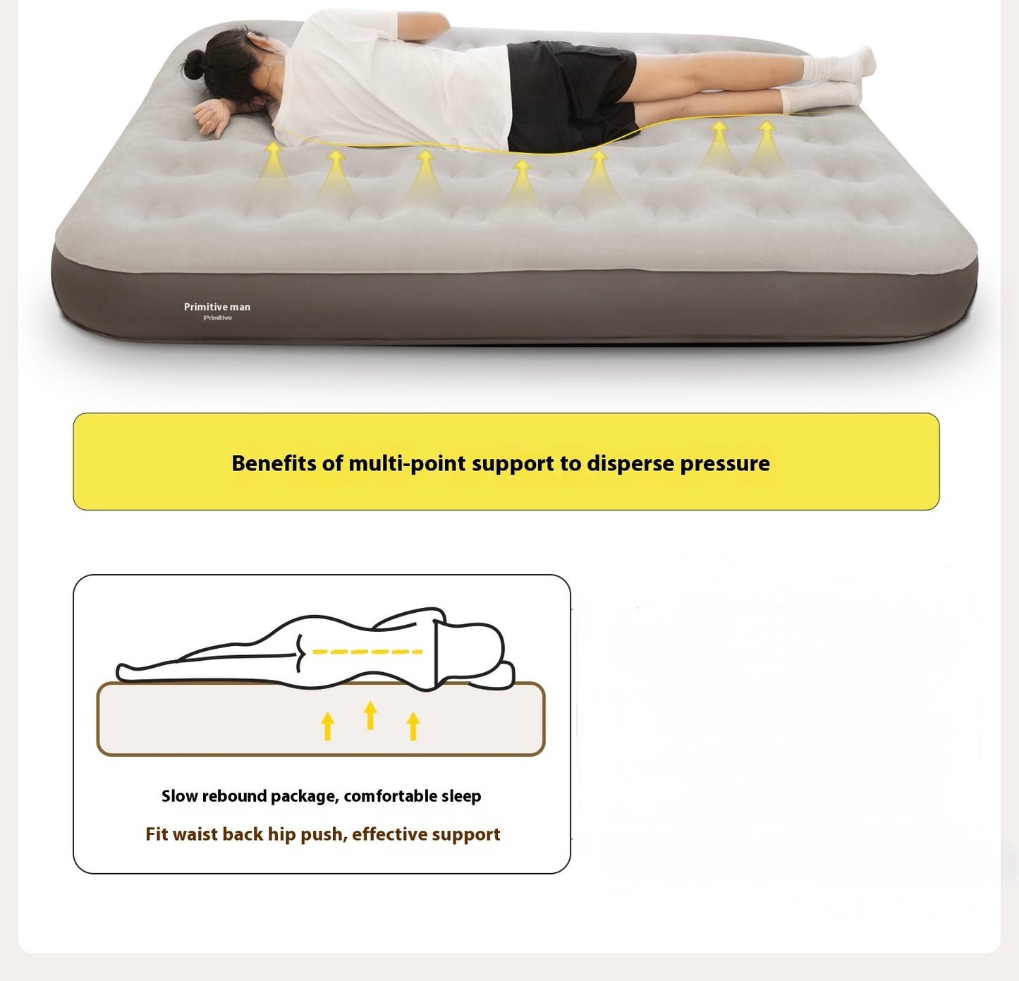 Smart Inflatable Air Mattress with Built-in Pump (King Single / Queen)-Rental