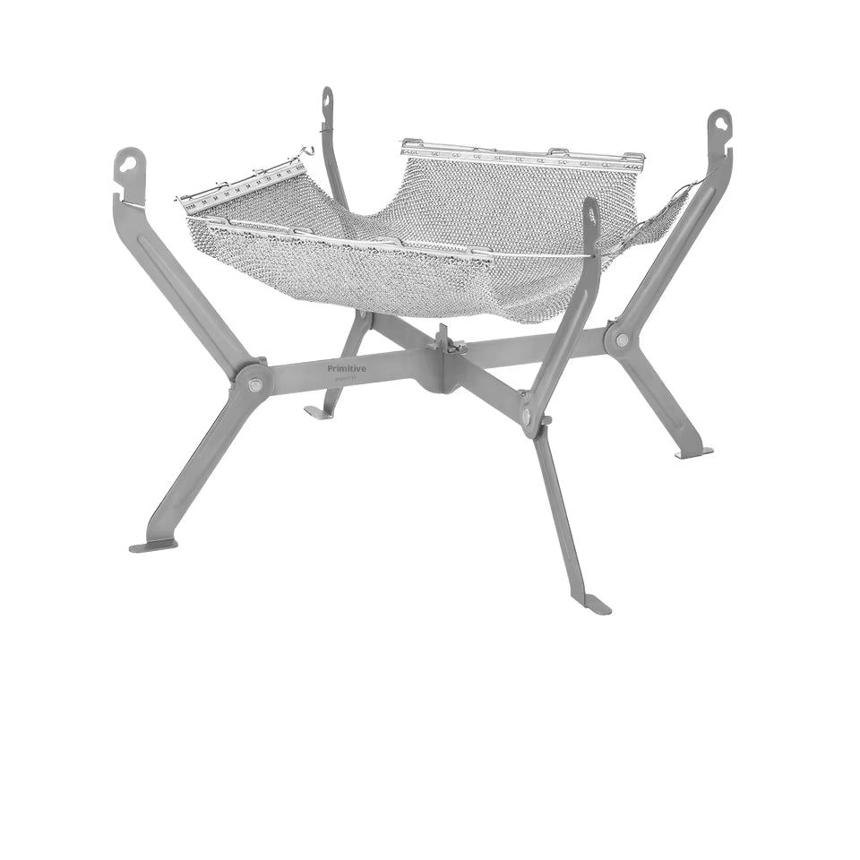 Portable Folding Titanium Alloy Outdoor Fire Pit Wood Stove Camping Beacon BBQ Grill Campfire Carry Case