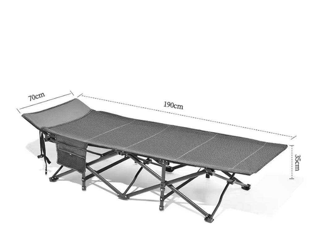 The Primitive Modern Steel Outdoor Extendable Portable Foldable Camping Office Hospital Use Bed