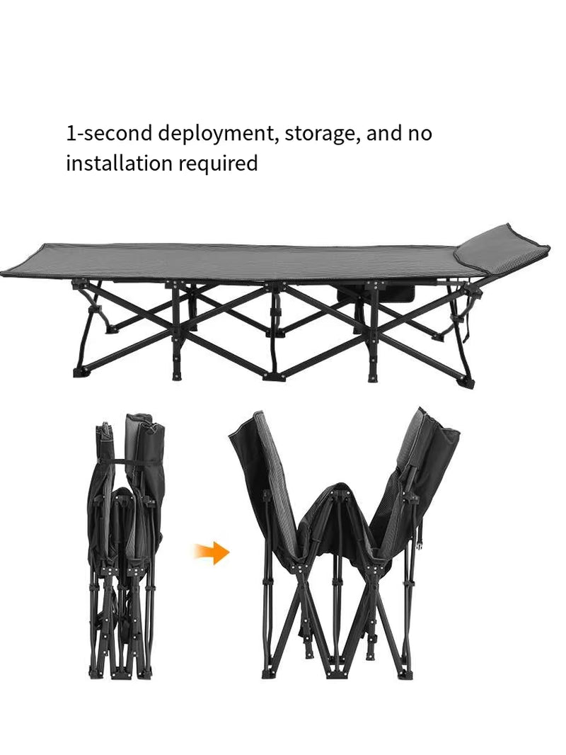 The Primitive Modern Steel Outdoor Extendable Portable Foldable Camping Office Hospital Use Bed