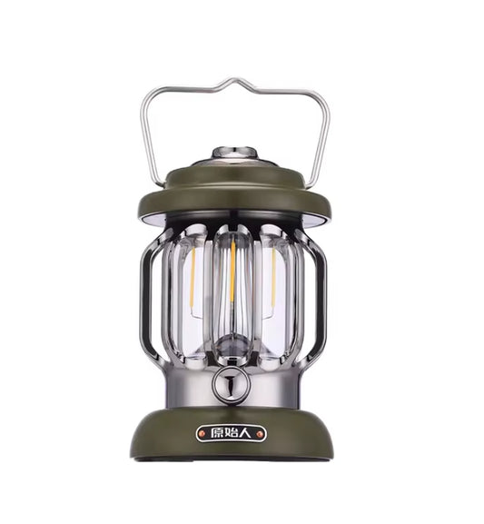 Primitive Modern Outdoor Camping Lamp LED Waterproof Rechargeable Mountain Climbing Long Endurance Hanging Lighting